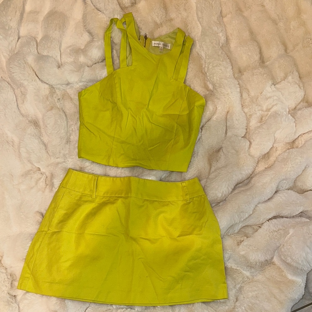 Vibrant Yellow Two-Piece Set